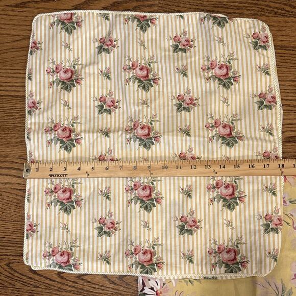 Custom PAIR Ralph Lauren Decorative PILLOWS Cases Flowers Sophie Brooke Vintage - Picture 4 of 10